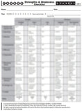 SFRS105 - STUDENT FAVRES - Reasoning Strengths & Weaknesses Checklist (Pad of 50 sheets) (Level B)