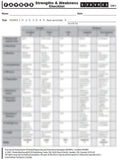 SFRS105 - STUDENT FAVRES - Reasoning Strengths & Weaknesses Checklist (Pad of 50 - English) (Level B)