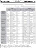 AFRS105 - ADULT FAVRES - Reasoning Strengths & Weaknesses Checklist (Pad of 50 sheets) - English (Level B)
