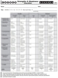 AFRS105 - ADULT FAVRES - Reasoning Strengths & Weaknesses Checklist (Pad of 50 sheets) - English (Level B)